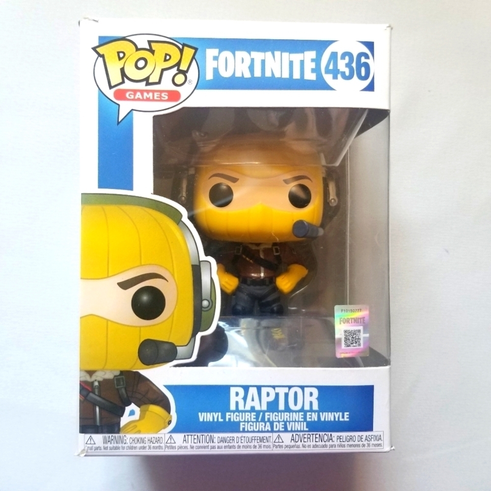 Fortnite Raptor Funko Pop Vinyl Video Game Figure # 436 New In Box